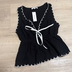 Francesca’s Babydoll Bow Top